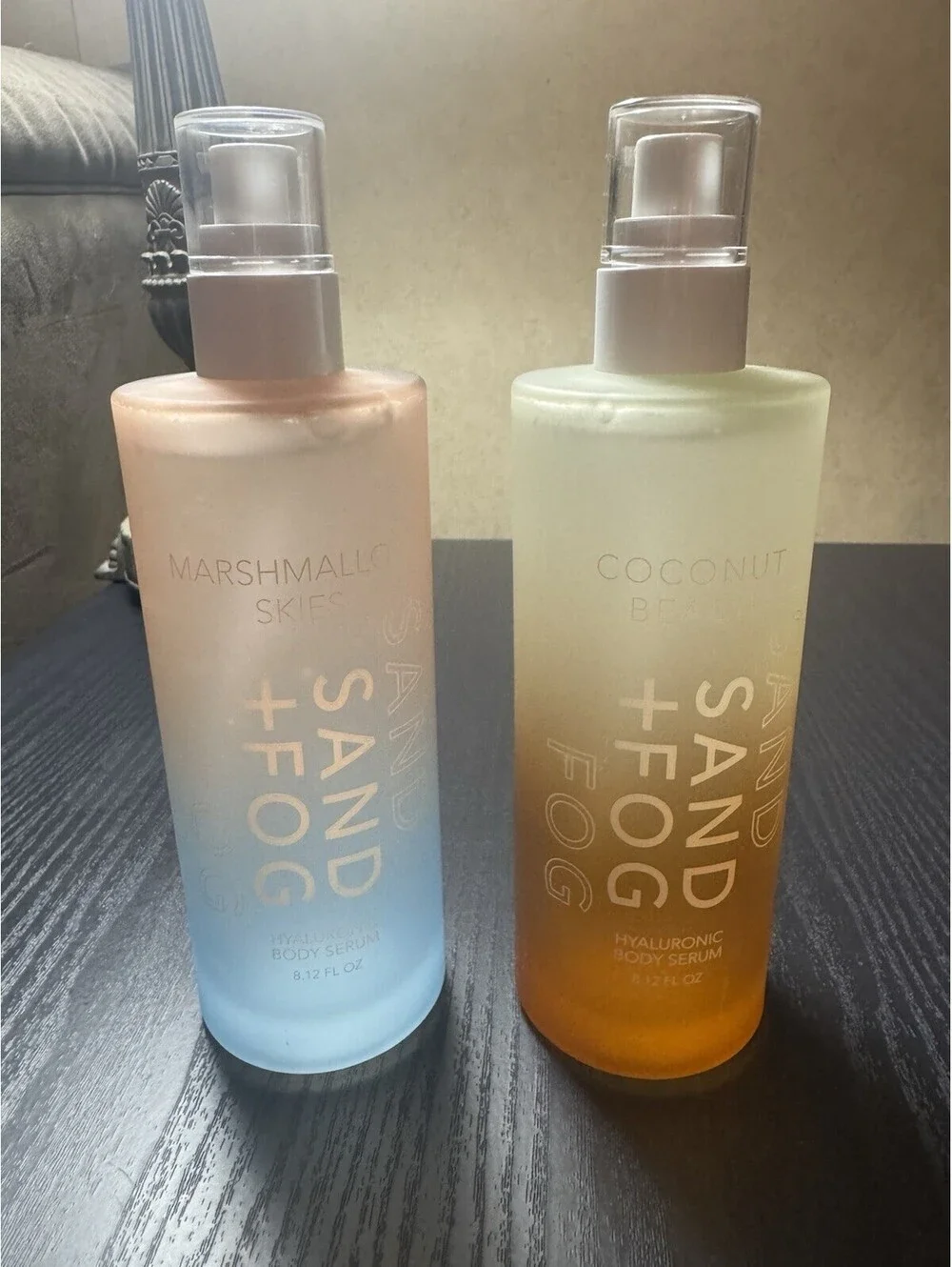 SAND + FOG Hyaluronic Body Serum 8.12 fl oz Marshmallow Skies & Coconut Beach